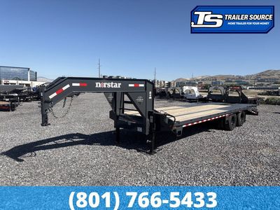 8.5x25 Norstar Iron Bull FXG Gooseneck Equipment Trailer - 22K GVWR - Mega Ramps