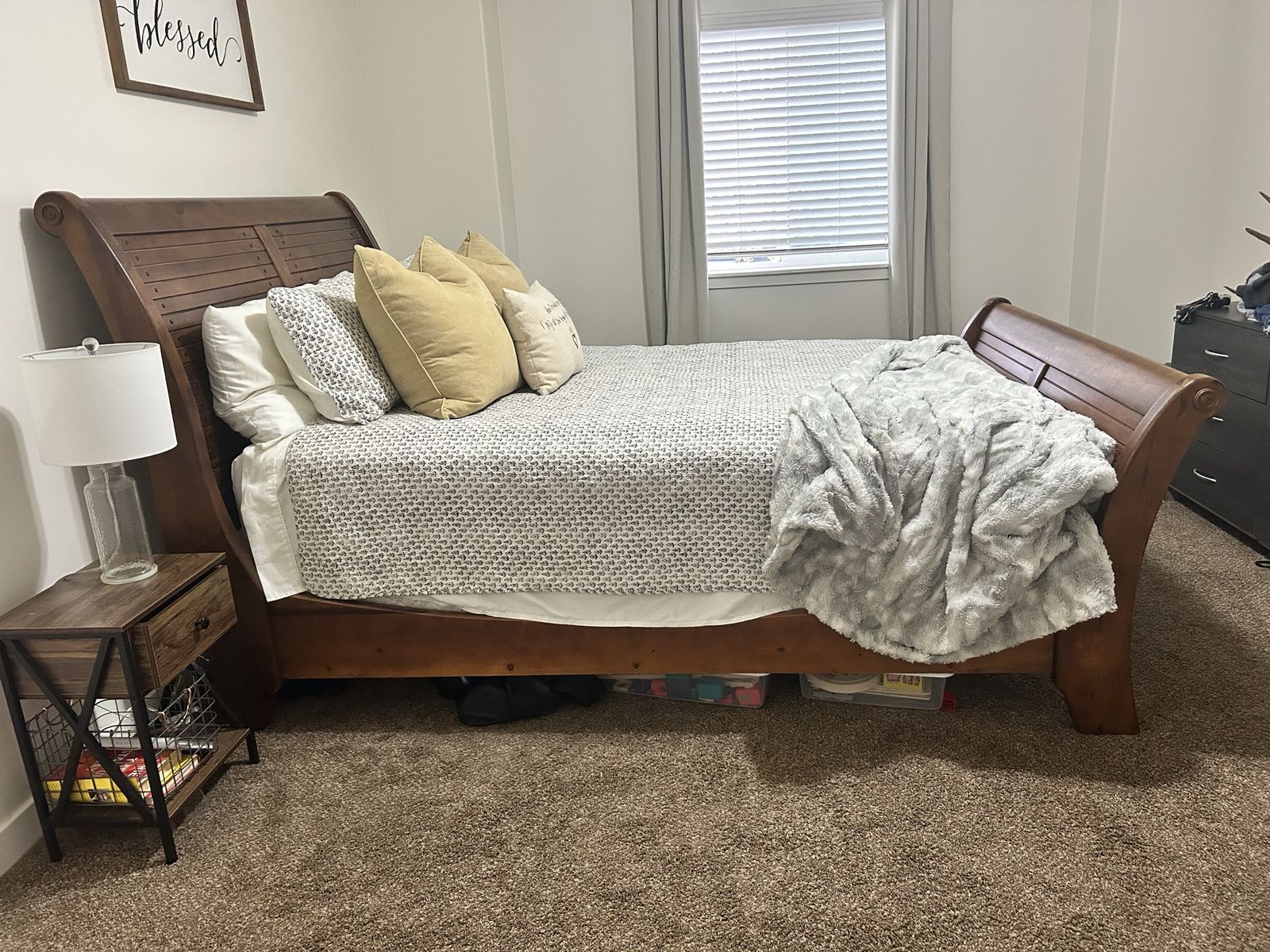 Queen Sleigh Bed Frame