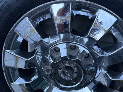 Set of 4 Chrome GMC 2018 Denali Wheels & Patagonia Milestar A/T Tires - 265/60/20