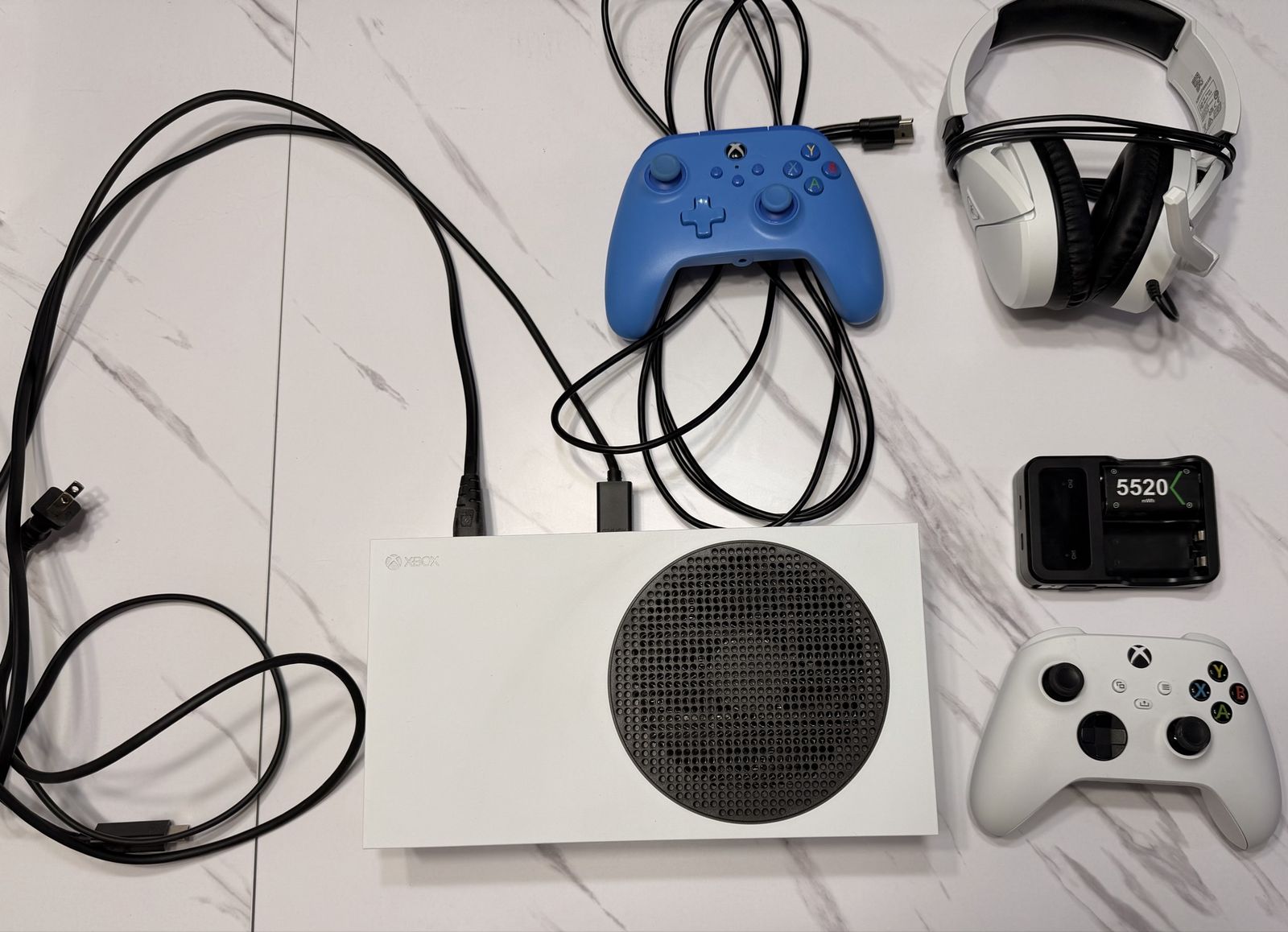 Xbox Series S Console Bundle with 2 Controllers, Headset & Battery Charger