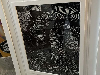 Wall art abstract framed canvas