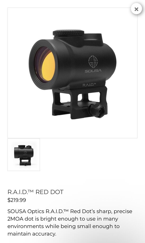 Sousa Optics RAID Micro Red Dot