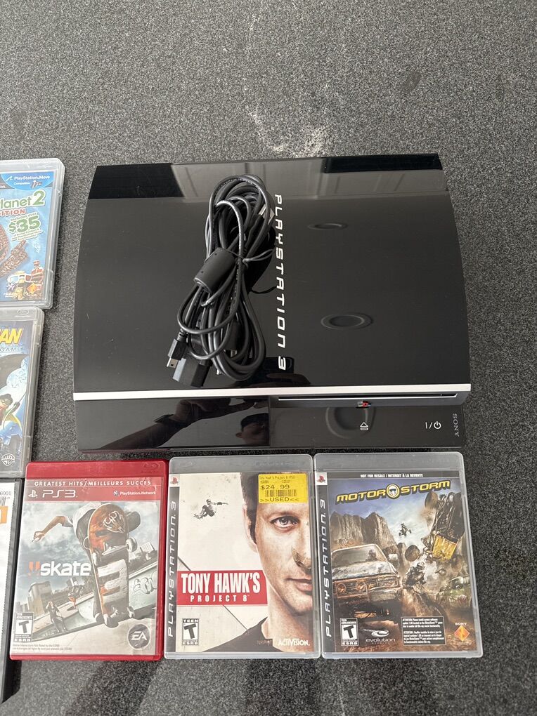 PS3 Console Only w/ 9 Games