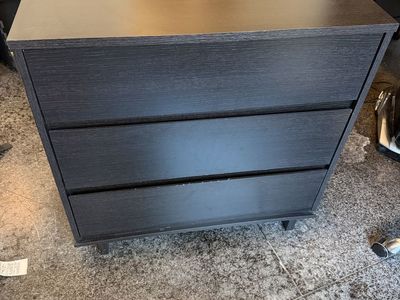 Black 3-Drawer Dresser / Storage Cabinet – 31” x 29” x 18.5” – $50 or best offer
