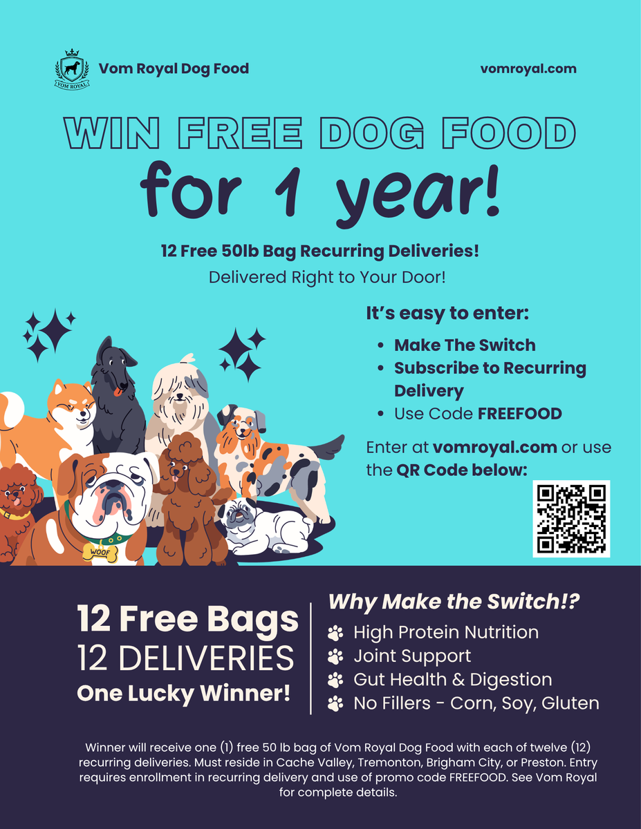 Win Free Dog Food for 1 Year!