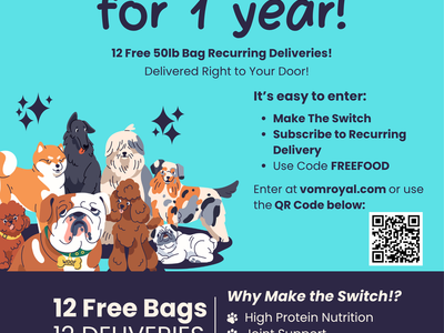 Win Free Dog Food for 1 Year!