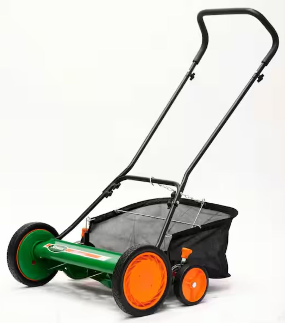 Scotts Classic 20 Inch Push Reel Lawn Mower with Grass Catcher
