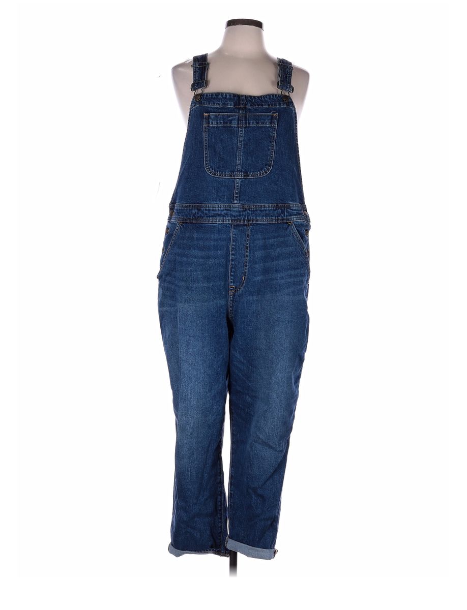 J Crew Mercantile 2X Jean Baggy Overalls
