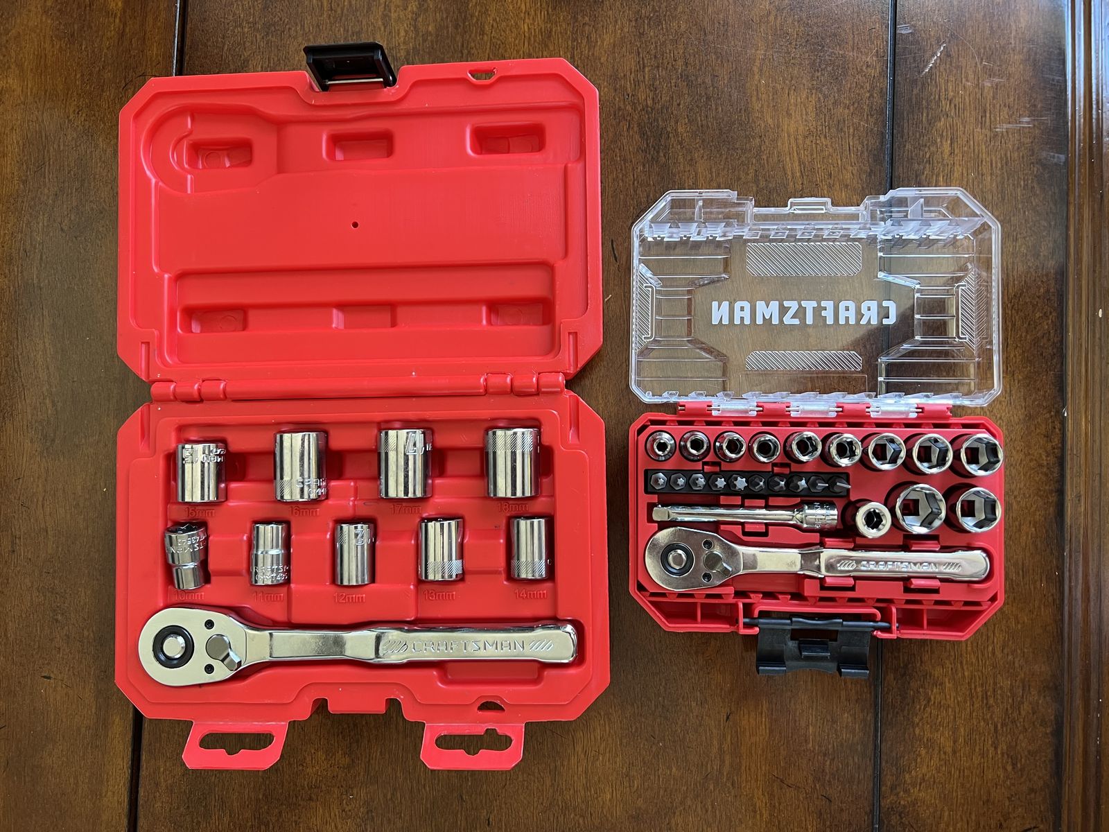 Two NEW Craftsman Socket Set 10pc & 1/4 in. Tool Set 24 pc