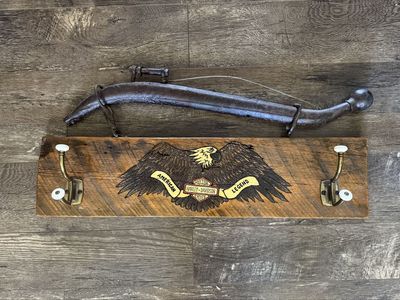Harley-Davidson American Legend Reclaimed Wood Coat Rack