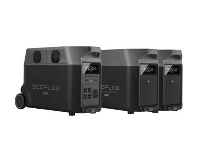 EcoFlow DELTA Pro Portable Power Station + 2 EcoFlow DELTA Pro Extra Batteries