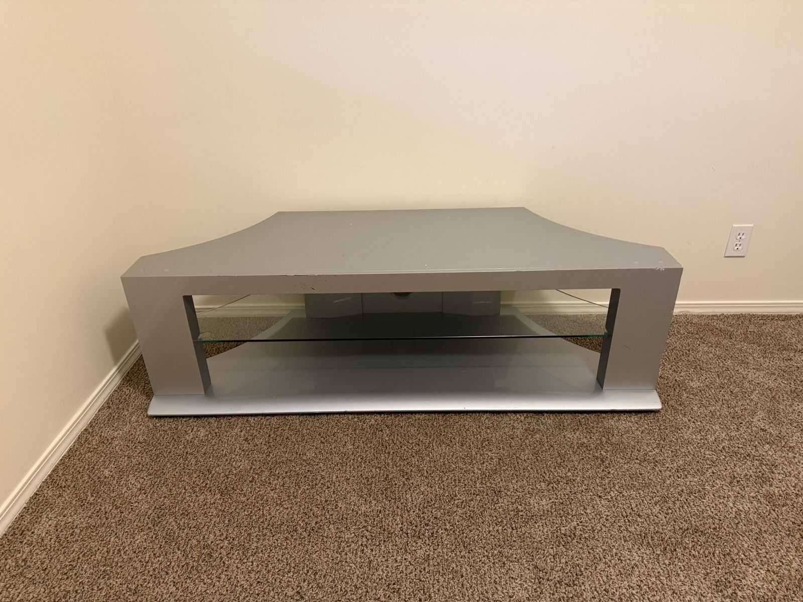 Modern Gray TV Stand / Entertainment Center