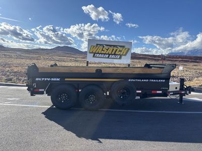 2026 Southland Trailers Black 7X14 16K Dump with H
