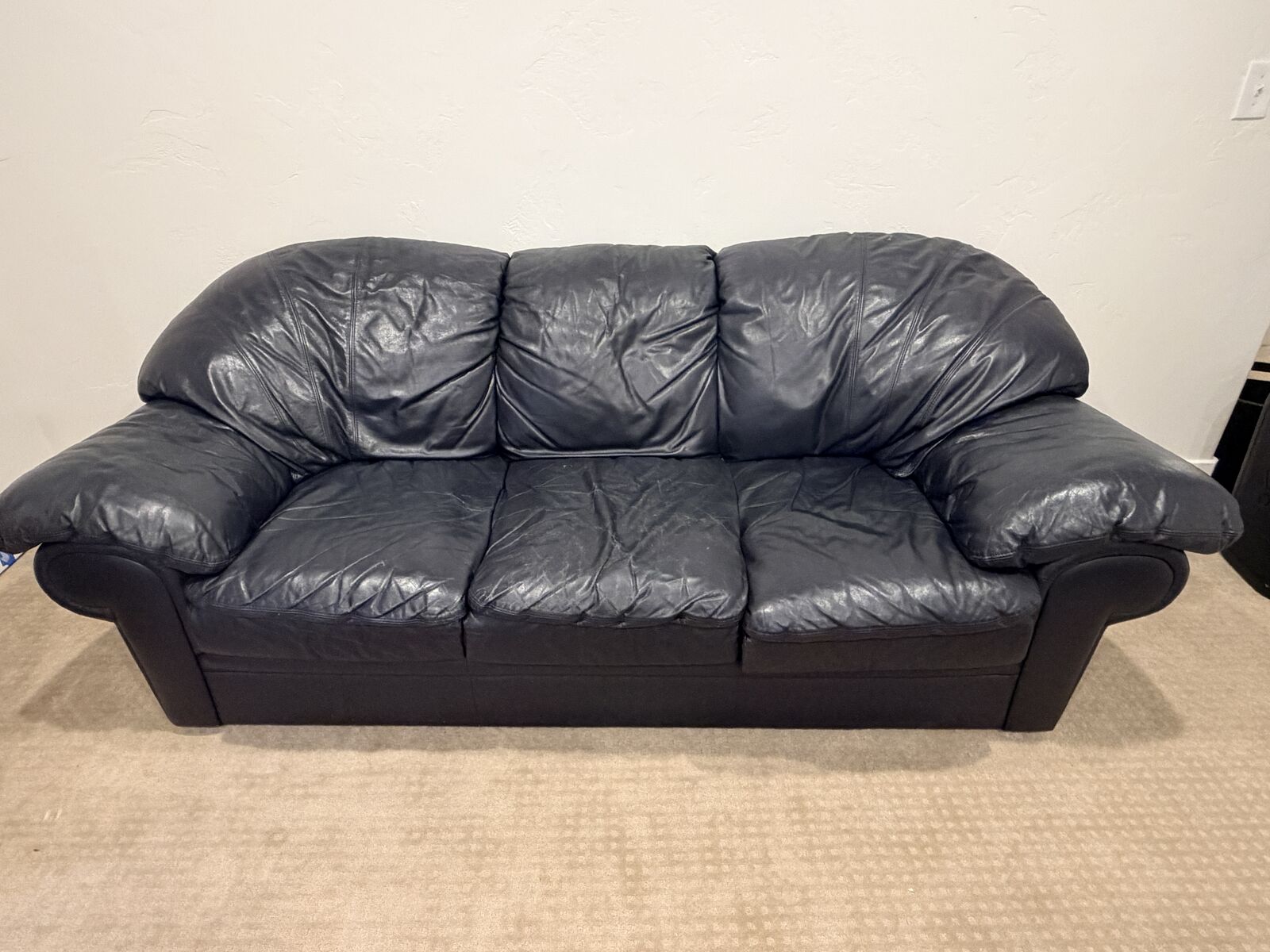 Leather Couch and Loveseat