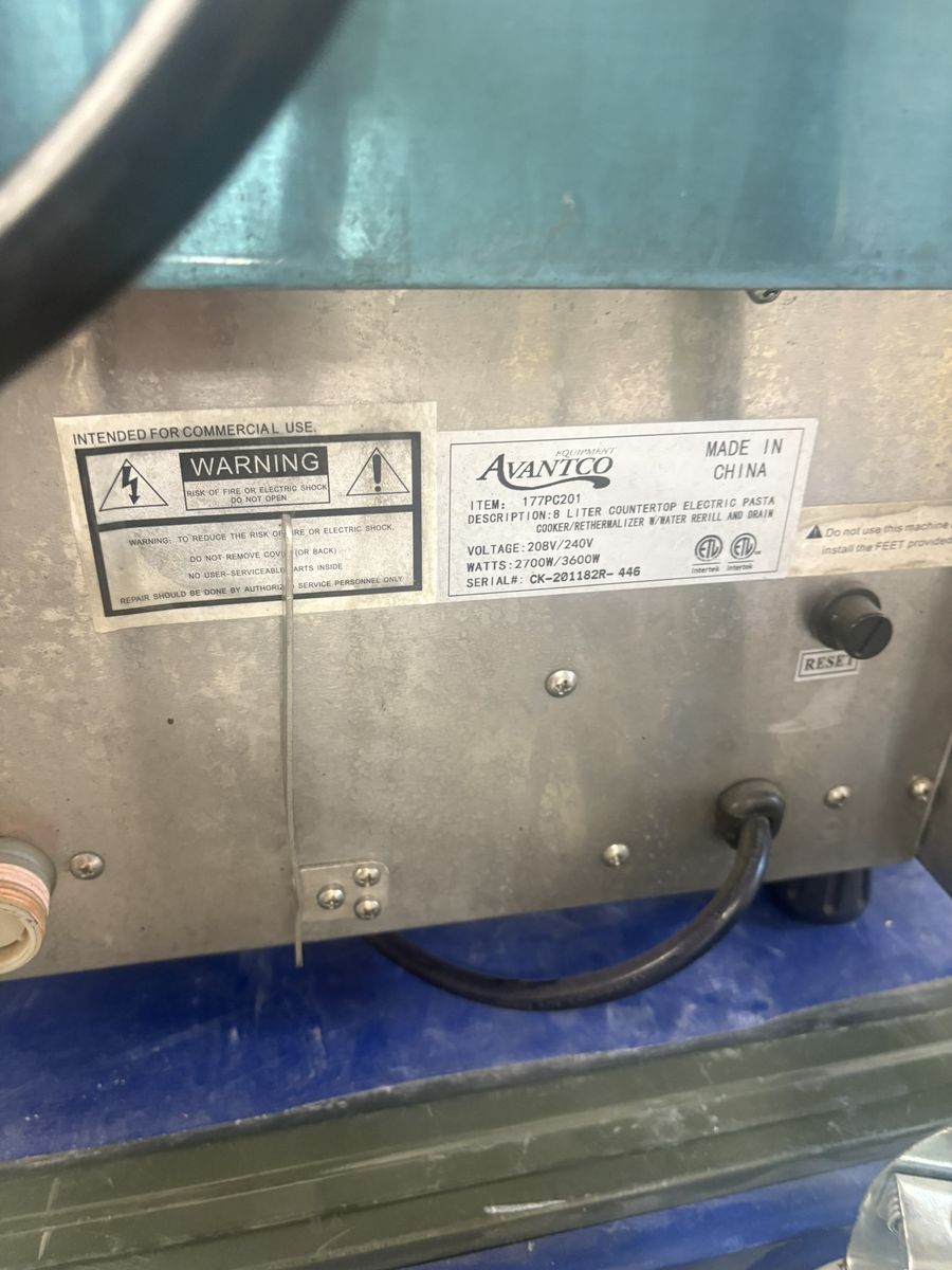 Avantco Pasta Cooker