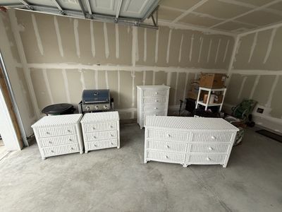 White Wicker Bedroom Set