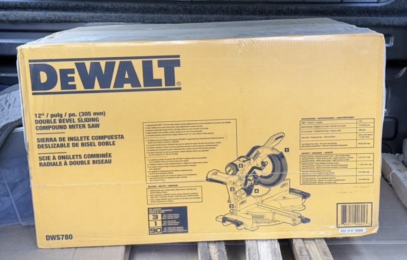 New Dewalt Dws 780 Miter Saw