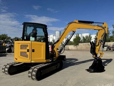 Large Mini Excavator Rental - Cat 305, Enclosed with Angle Blade and Thumb
