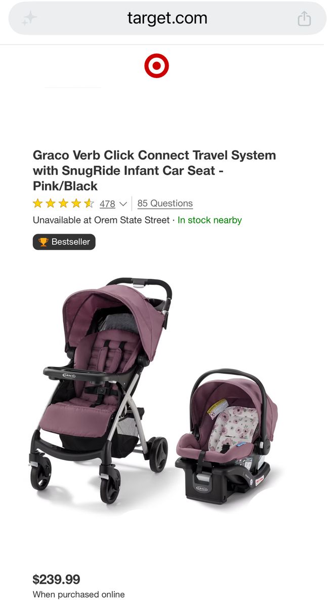 New Graco Baby Stroller (doesn't come with car seat)
