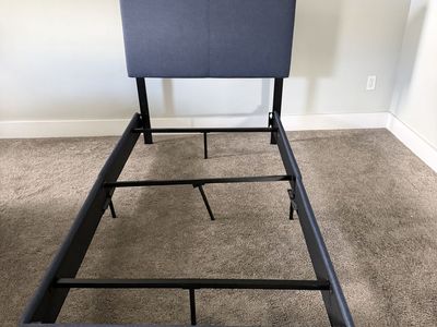 Twin upholstered bed frame