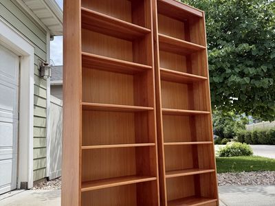 Pair of Tall Danish Bookcases