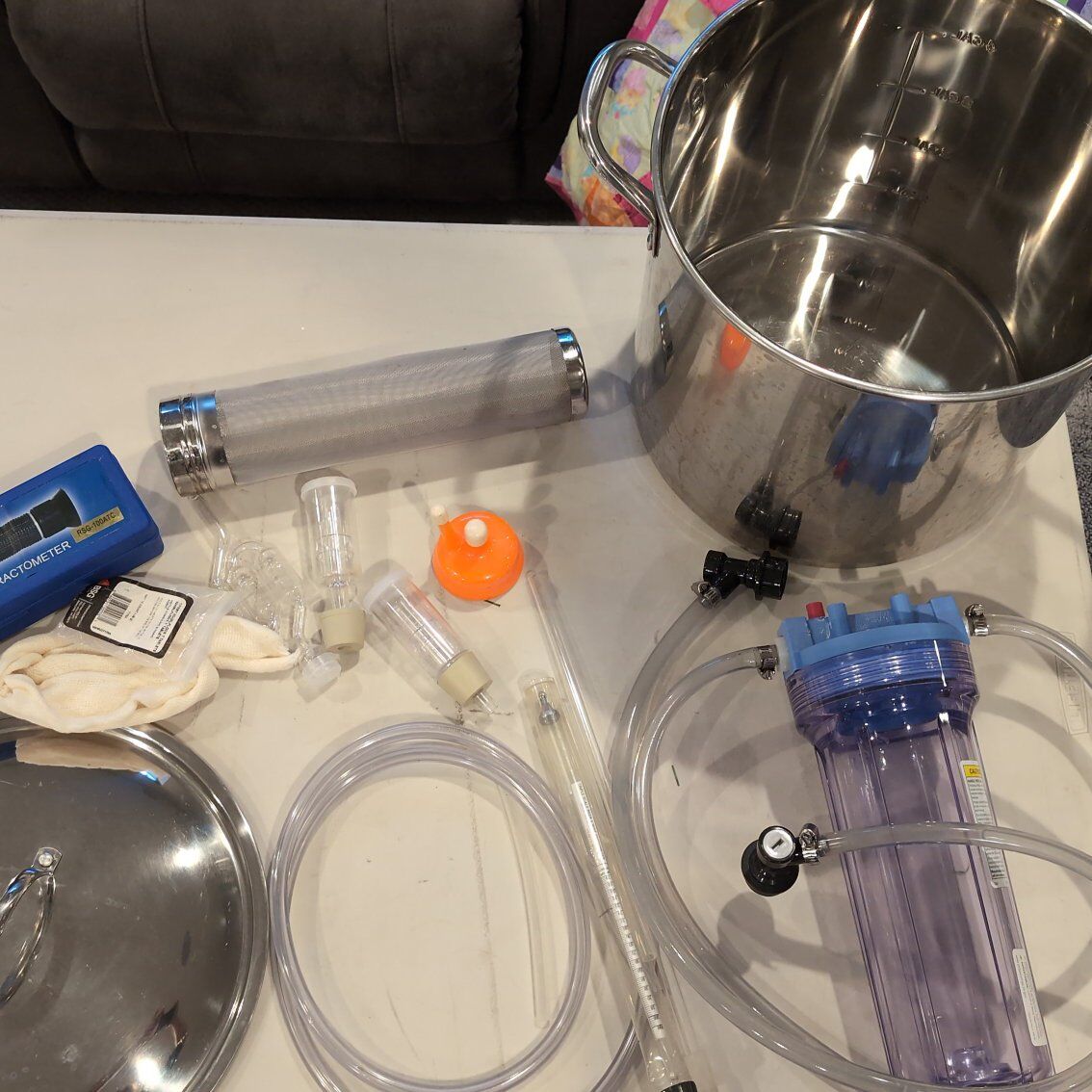 lot of misc home brewing equipment