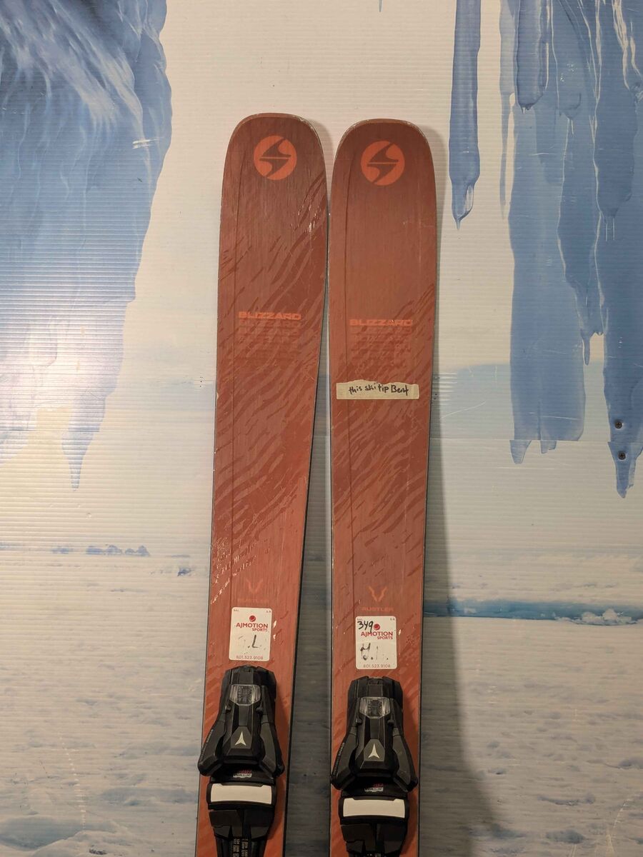 Heavily Used 2025 Blizzard Rustler 9 skis- 162cm w/ Armada Strive 13 Demo Binding