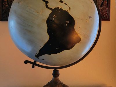 Scarce WW2 Denoyer-Geppert Military Chalk Globe