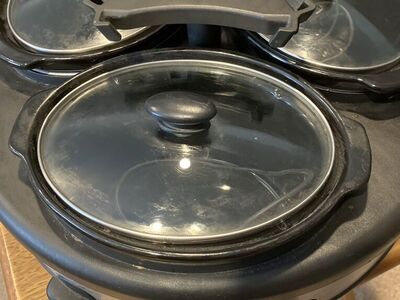 GE 3 Crock Round Slow Cooker