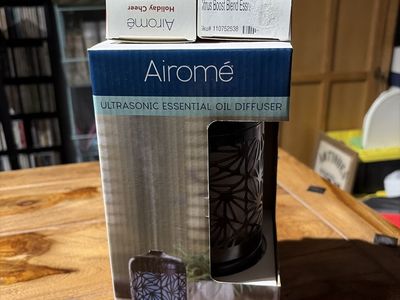 Airome Bronze Palmette Ultrasonic Oil Diffuser Set