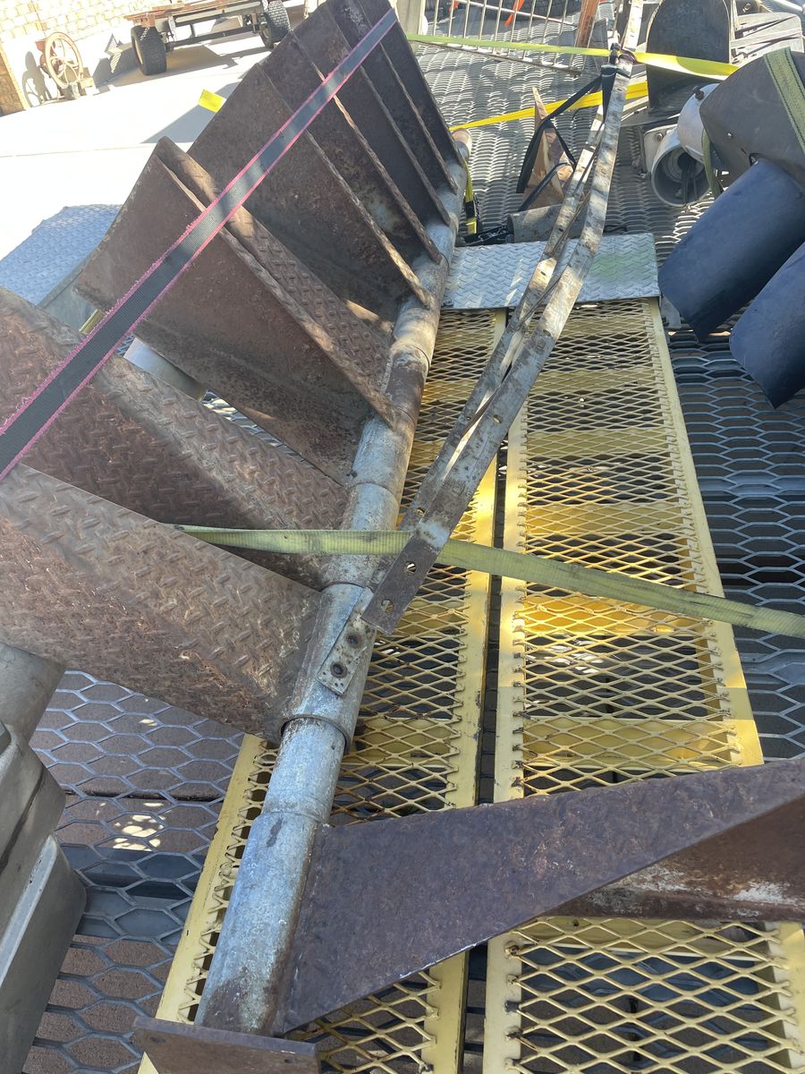 Metal Spiral Staircase.