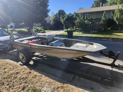 1980s jet Boat Project w/ Kawasaki 900 Triple Marine Engine & Trailer