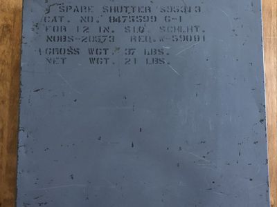 Metal military storage box WWII era