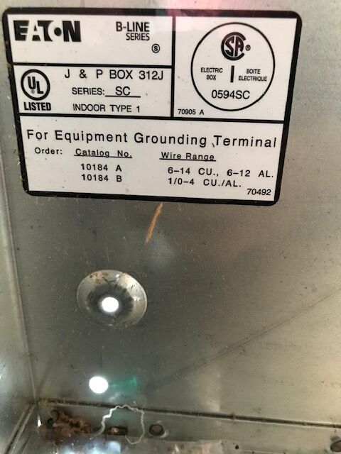 NEW- Eaton / Cooper B-line 24" x 24" x 12" electrical enclosure