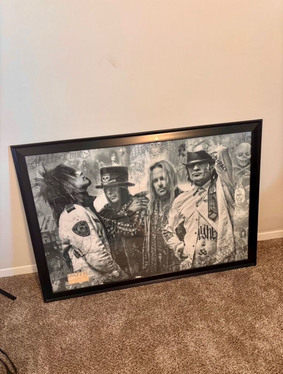 Motley Crue, “Crue Fest 2” Poster with Ticket Stub. Rock and Roll Band Poster 