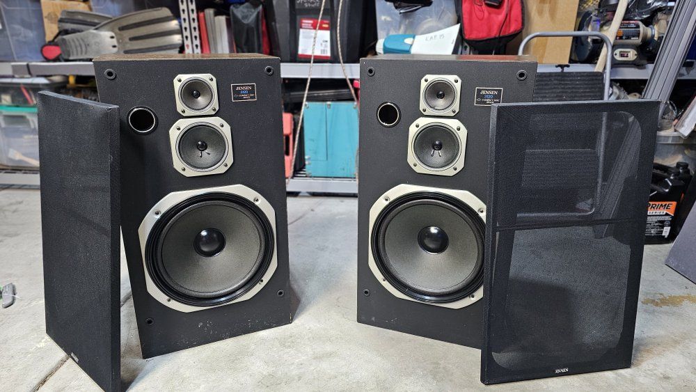 Jensen 3120 Vintage 3-Way floor-standing Speakers