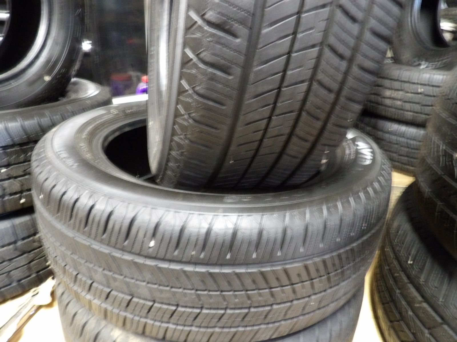 185/55R15 YOKOHAMA AVID ASCEND PAIR OF TWO USED TIRES