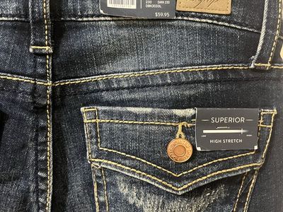 NWT Daytrip Virgo Skinny Jeans Women's Size 27L Mid-Rise Distressed Dark Wash Superior High Stretch