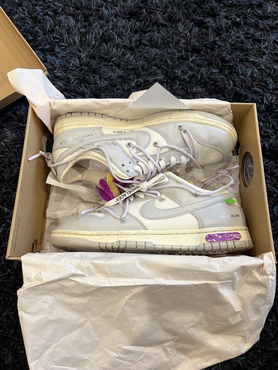 Off white Nike dunk low Lot 03