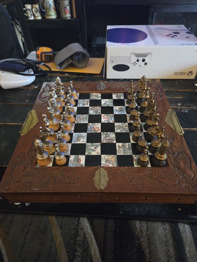 antique Chinese chess set
