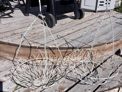 Vintage Hanging Flower Baskets 16” $8 Each