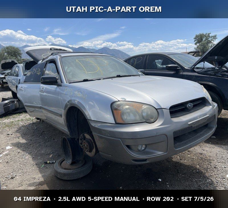 2004 Subaru Impreza GD Parts - UTPAP Orem