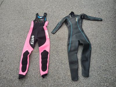 wets suits for sale small and medium. See$ descrip