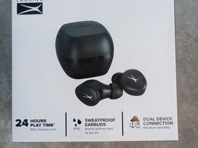 Altec Lansing NanoBuds 3.0 True Wireless Earbuds - Black, Sweatproof, Dual Device Connect