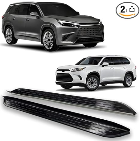 2Pcs Door Fixed Running Board Side Step Compatible with Toyota Grand Highlander Lexus TX 350 500h 550h 2023 2024 2025 2026Pedal