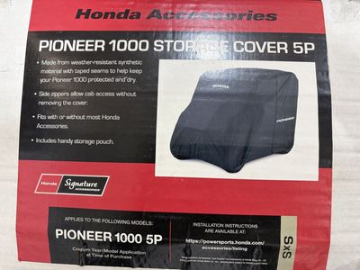 Honda Pioneer 1000-5 Full Exterior Cover, Black, One Size, Water Resistant, UTV