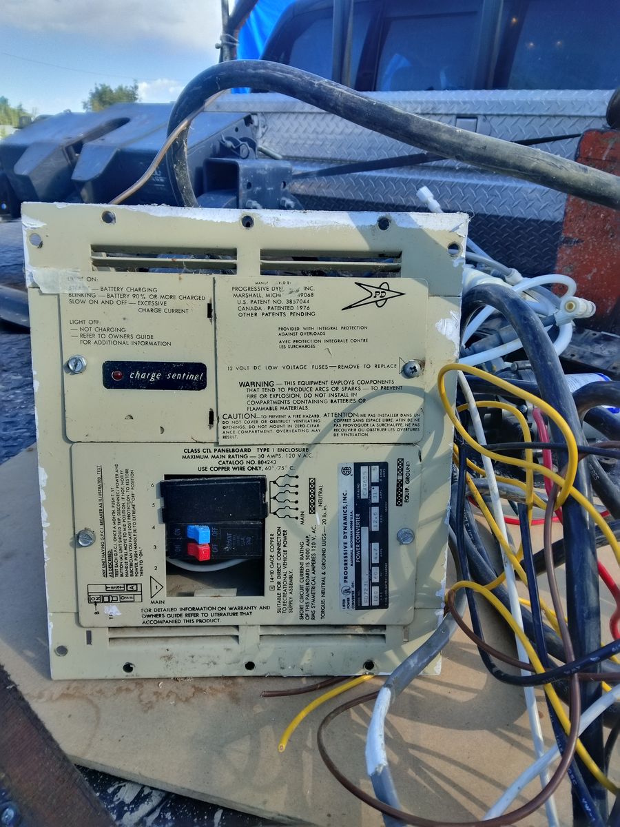 Charging system for a RV