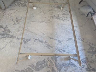 twin metal frame and box spring