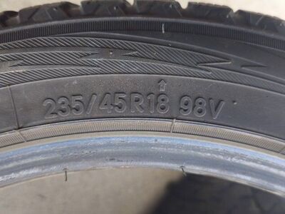 two snow tires 235/45r18