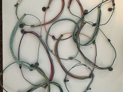 Pura Vida Multi-Color Braided & Original Style Bracelet Lot - Adjustable, 15+ Bracelets